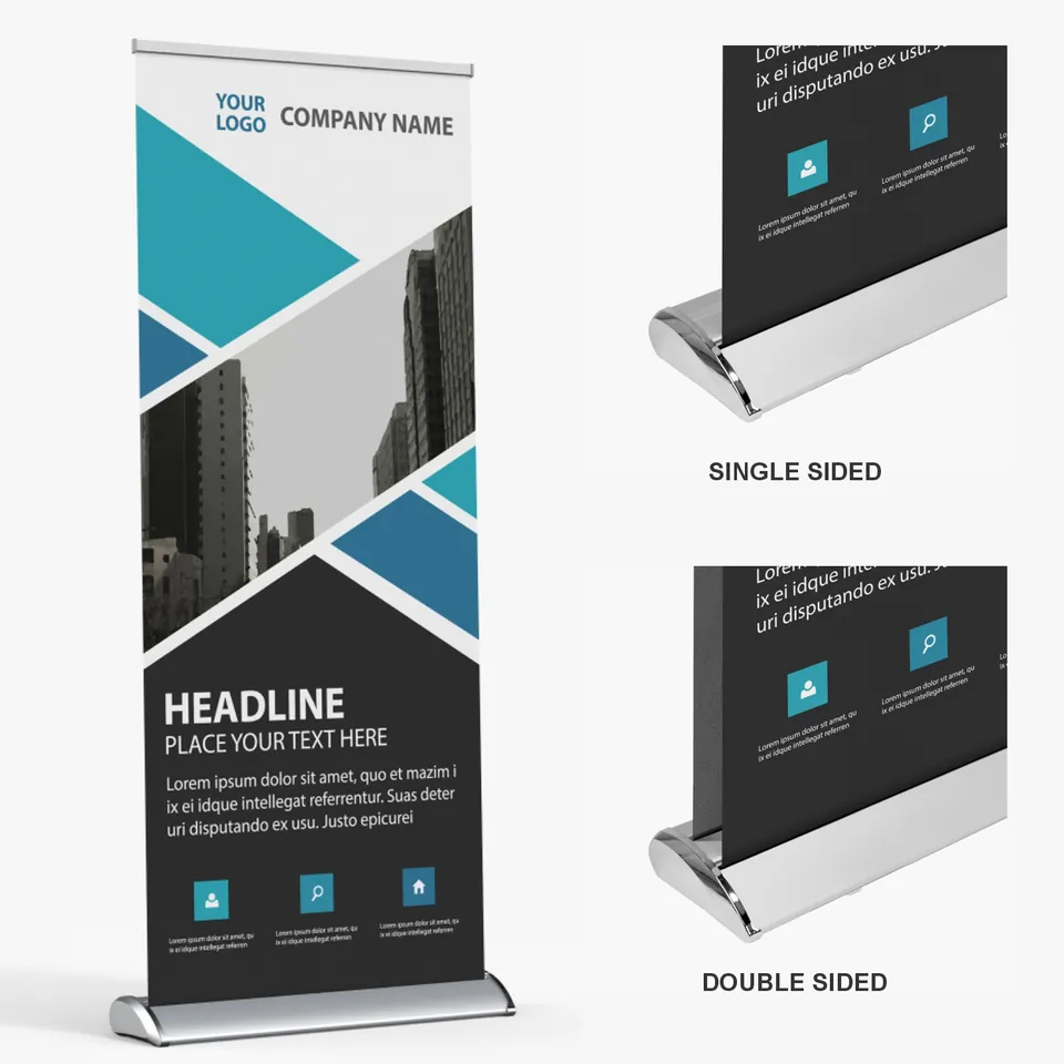 Deluxe retractable banner stand