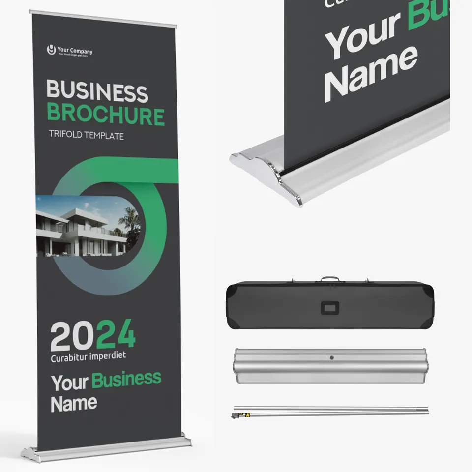 Super deluxe retractable banner stand